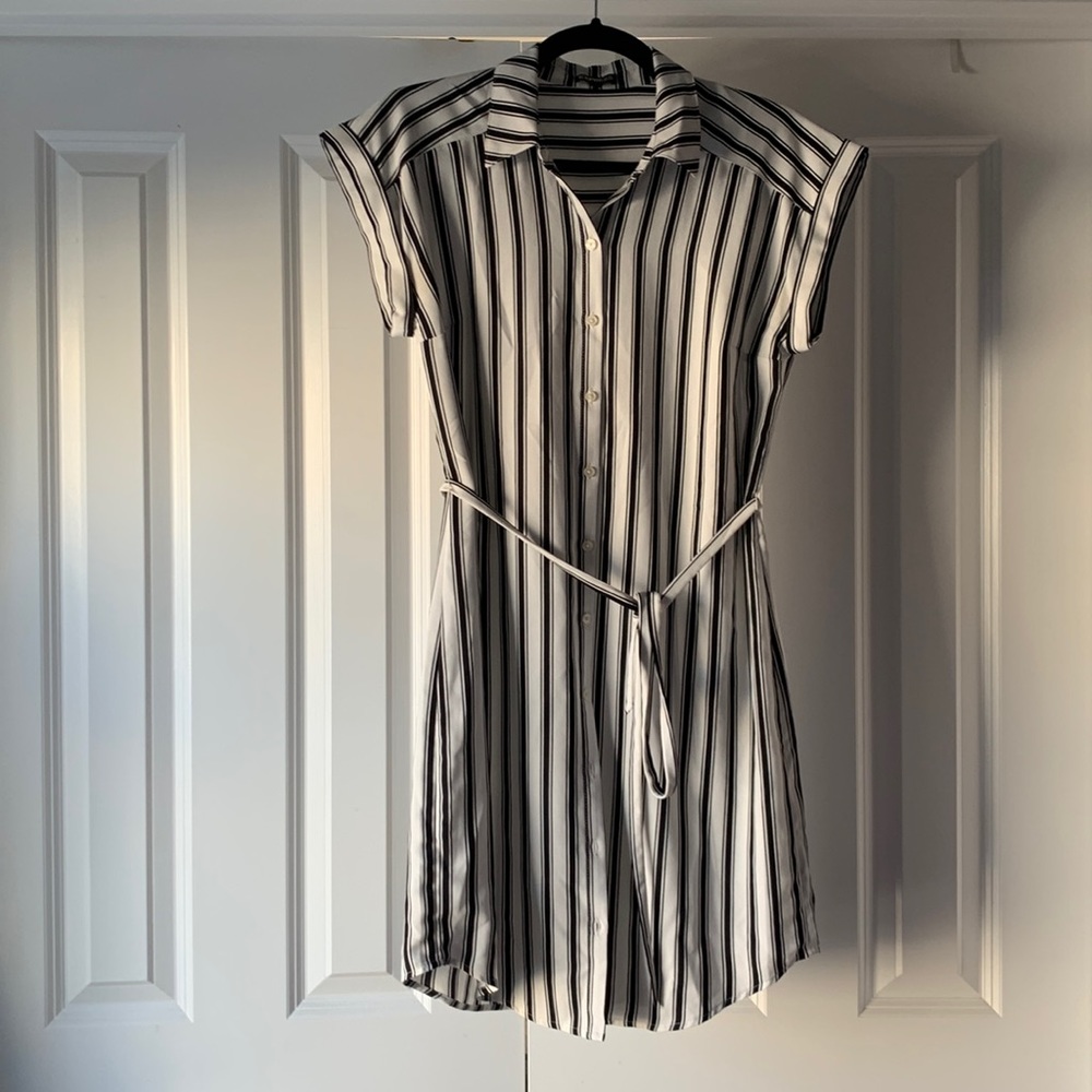 Express Stripe Shirt Dress